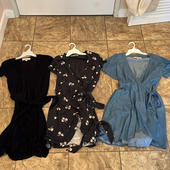 Lot of three LOFT wrap dresses - Picture 1 of 6